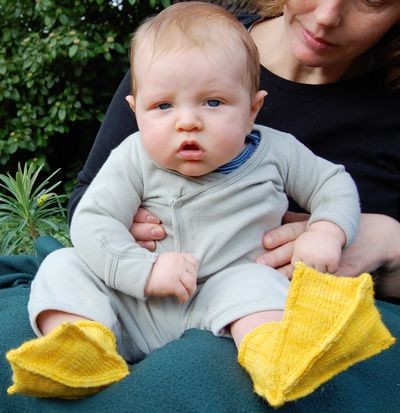 Knitted Duck Socks for Babies Knitted Duck Socks for Babies