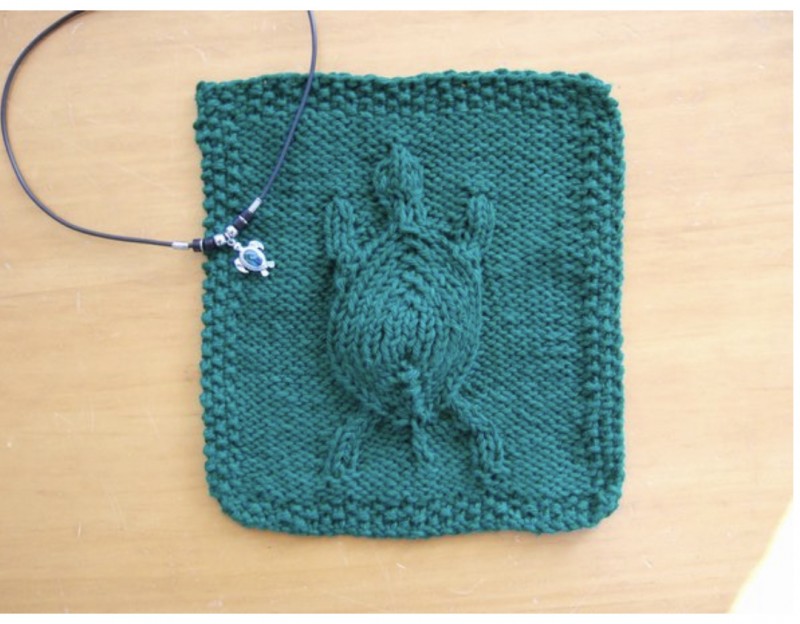 Adorable Knitted Dishcloth